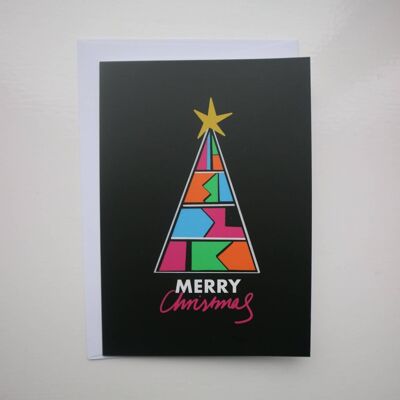 Christmas tree card