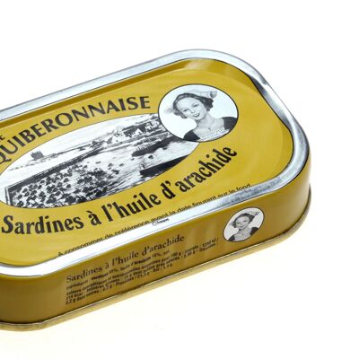 Lata de sardinas en aceite de cacahuete 1/10 69gr 3 a 4 sardinas