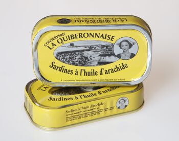 Boîte de sardines à l'huile d'arachide 1/10 69gr 3 à 4 sardines 2