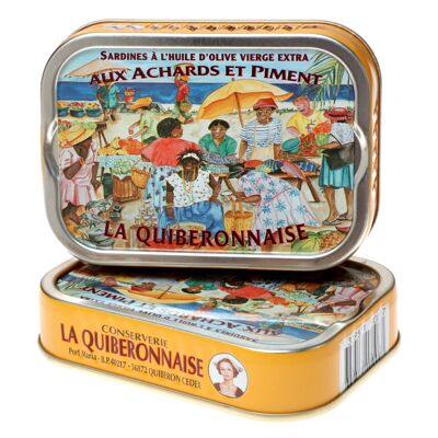 Sardines olive pimenté aux achards ( format classsique)