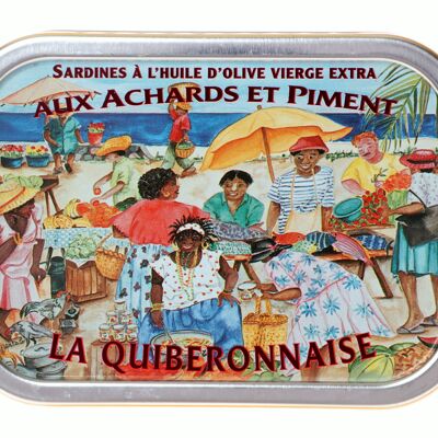 Sardines olive pimenté aux achards ( format classsique)
