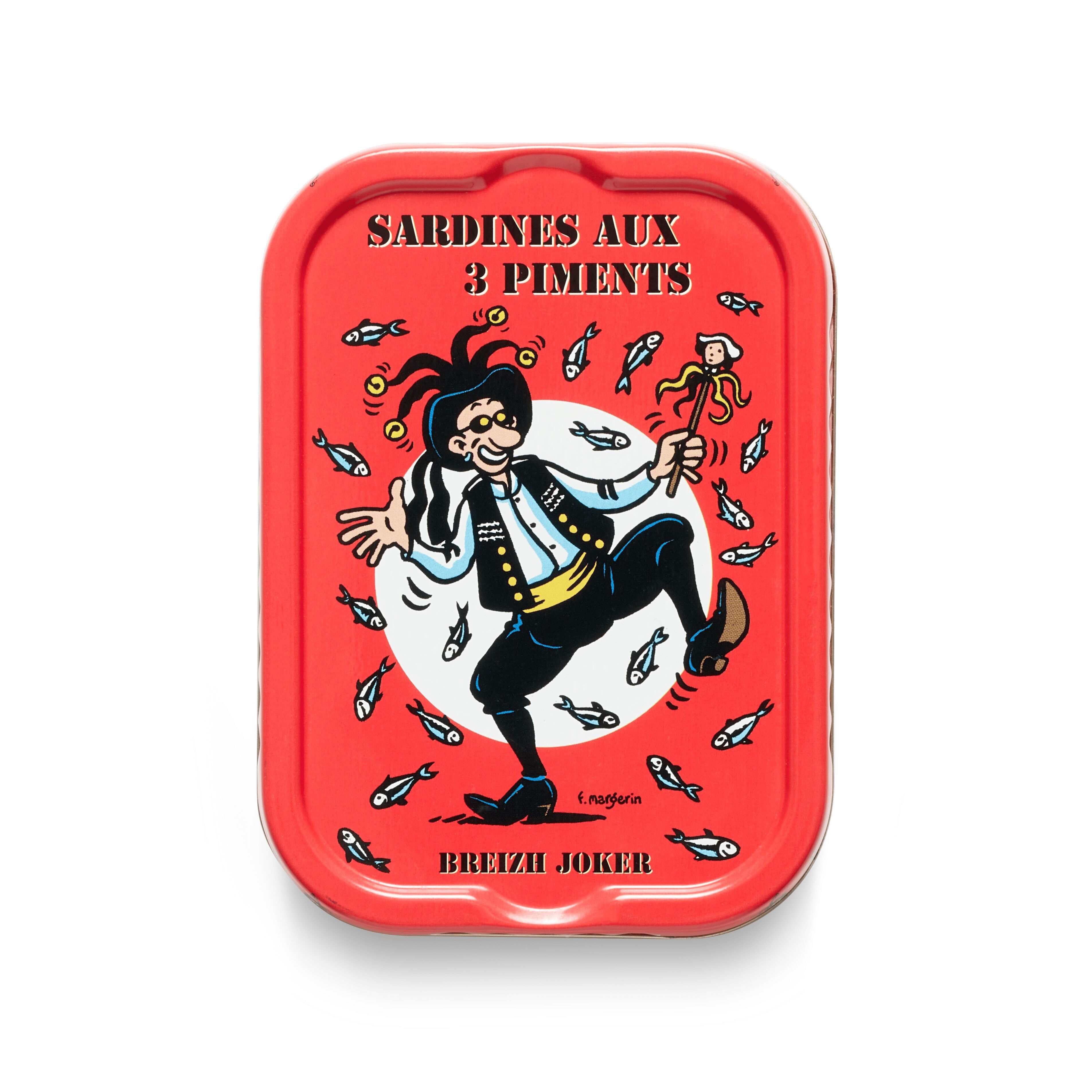 Sardinen Olive & 3 Paprika Breizh Joker 115gr (4 bis 6 Sardinen)