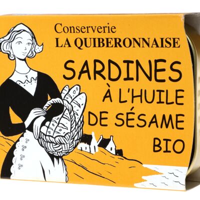 Sardines à l'huile de sésame Bio ( format classsique)