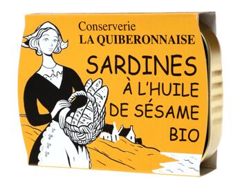 Sardines à l'huile de sésame Bio ( format classsique) 1