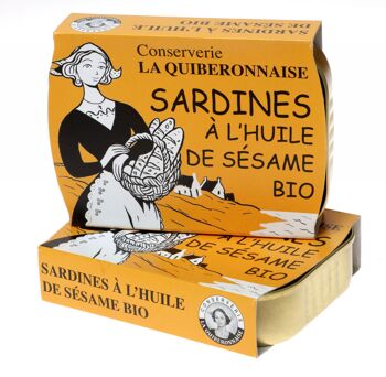 Sardines à l'huile de sésame Bio ( format classsique) 2