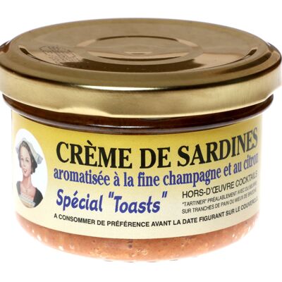 Crema de sardinas con Fine Champagne