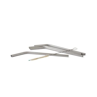 ECO Straws - Curved stainless steel straws