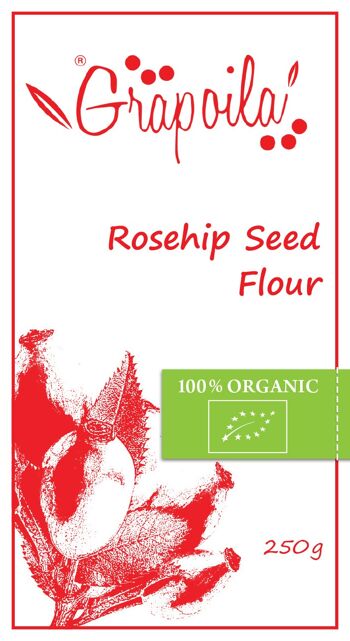 Grapoila Farine de graines de rose musquée Bio 19,5x15x4 cm 3