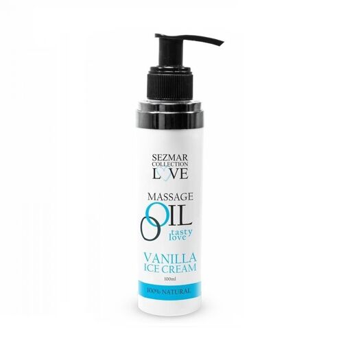 Tasty Love Massage Oil - Vanilla Icecream, 100 ml