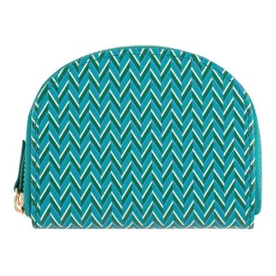 Coin purse - graphic patterns - green