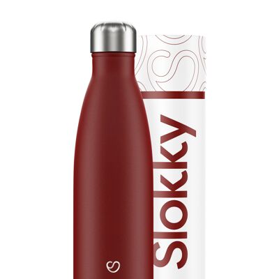 MATTE RED BOTTLE - 500ML ⎜ eco drinking bottle • reusable thermos bottle • sustainable water bottle • insulated bottle