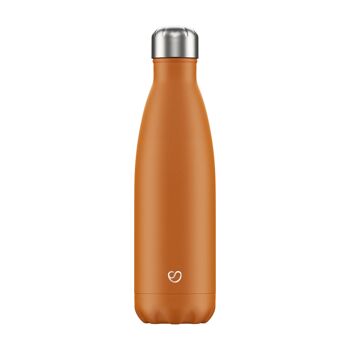 BOUTEILLE ORANGE MAT - 500 ML ⎜ botella isotérmica • botella de agua réutilisable • botella aislante • botella termo 3