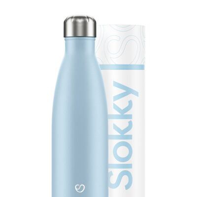 PASTEL BLUE BOTTLE - 500 ML ⎜ borraccia ecologica - thermos riutilizzabile - borraccia sostenibile - bottiglia isolata