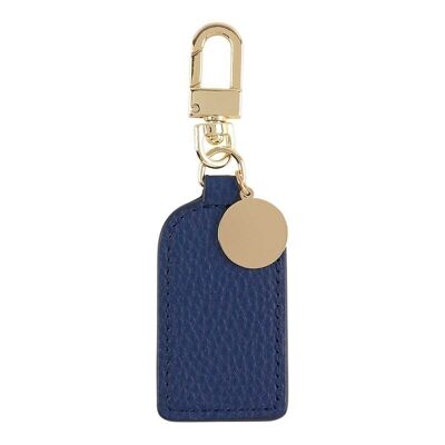 Navy round key ring