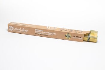 WaxWrap - Emballage alimentaire écologique réutilisable en coton biologique - Rouleau 38x120cm Yellow River 3
