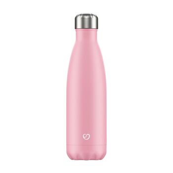 BOUTEILLE ROSE PASTEL - 500 ML ⎜ botella isotérmica • botella de agua réutilisable • botella aislante • botella termo 3