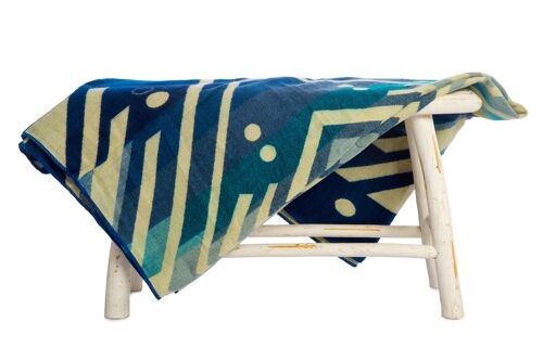 Mini | Alpaca Native Blanket | Imbabura Blue | 110 cm x 185 cm