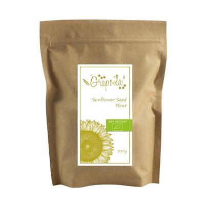 Grapoila Sunflower Seed Flour Organic 22,5x16x3,5 cm