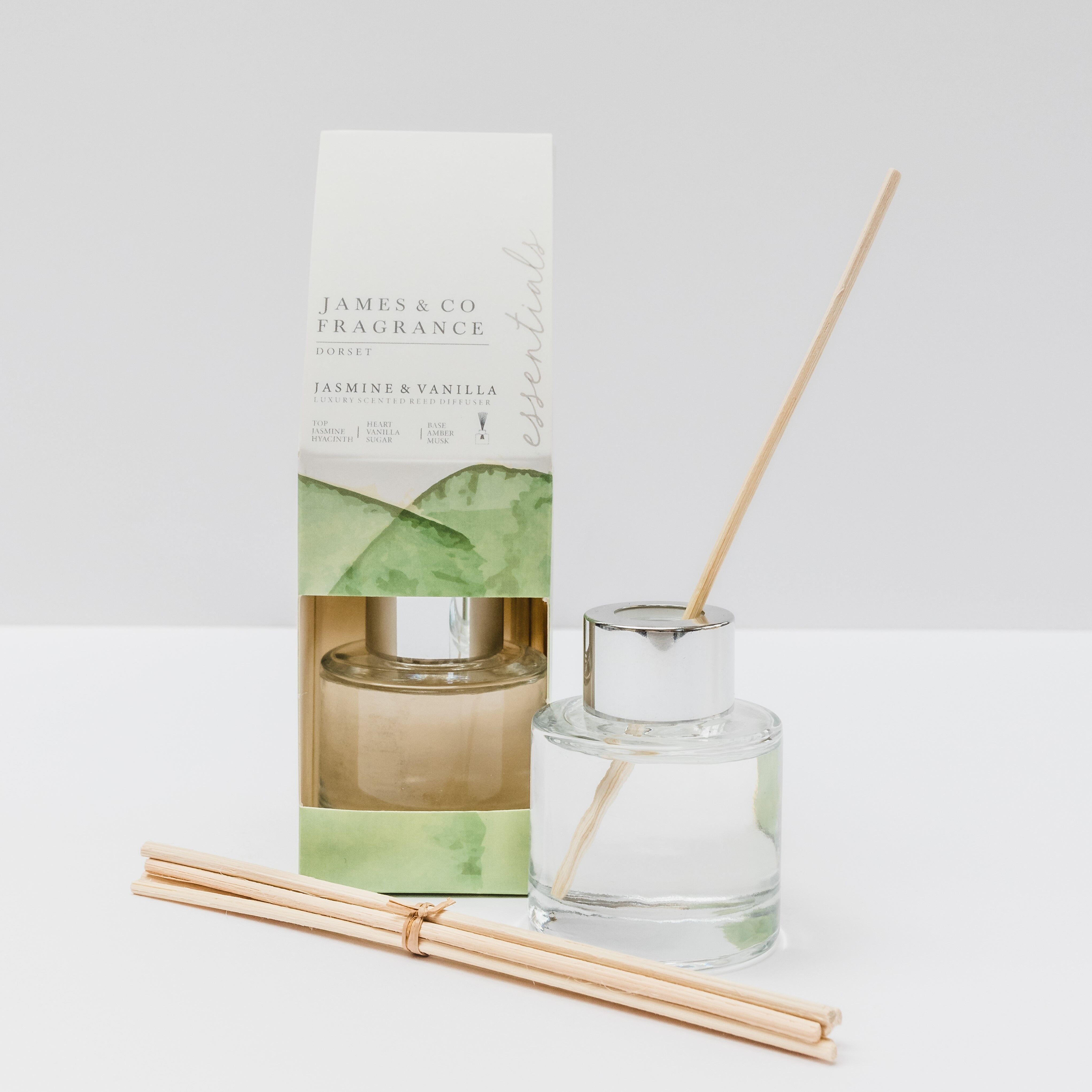 Jasmine & Vanilla 50ml Essentials Reed Diffuser