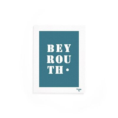 Affiche "Beyrouth" bleue