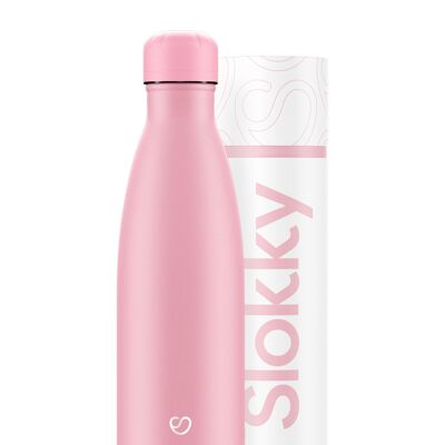 PASTEL PINK BOTTLE & LID - 500ML ⎜ eco drinking bottle • reusable thermos bottle • sustainable water bottle • insulated bottle