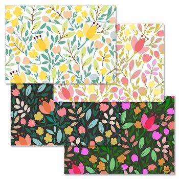 Sets de table papier - spring - printemps - fleurs - été 1