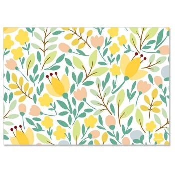 Sets de table papier - spring - printemps - fleurs - été 5