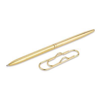 Ballpoint Pen "Bullet Heart" + Clip [Gold]