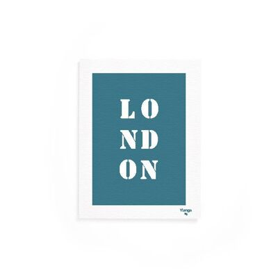 Blaues "London" -Plakat