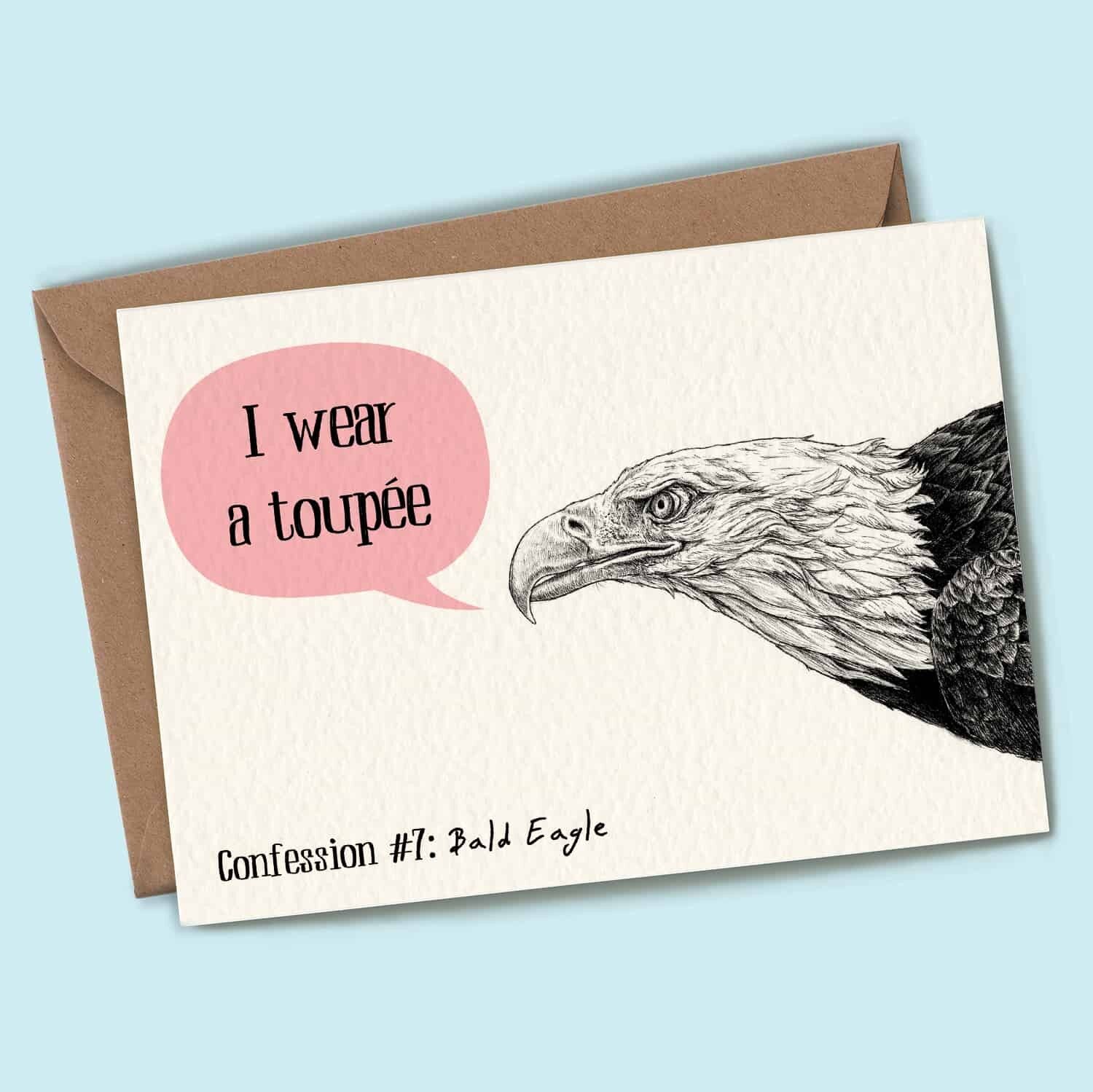 Carte d'aigle chauve