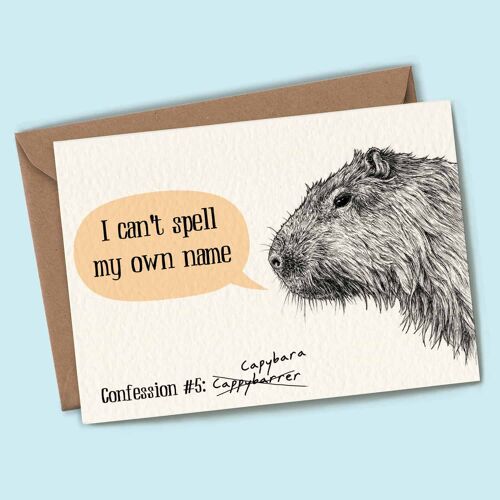 Capybara Card