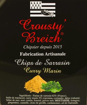Chips de sarrasin CURRY AUX ALGUES 100g 2