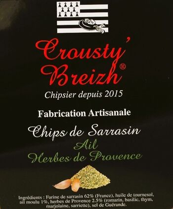 Chips de sarrasin Ail / Herbes de Provence 100g 2
