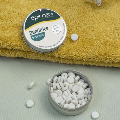 Kaubare Zahnpasta in Tablettenform – Minze – 5er-Pack
