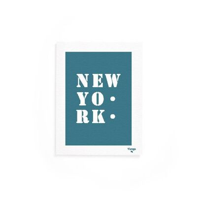 Affiche "New-York" bleue