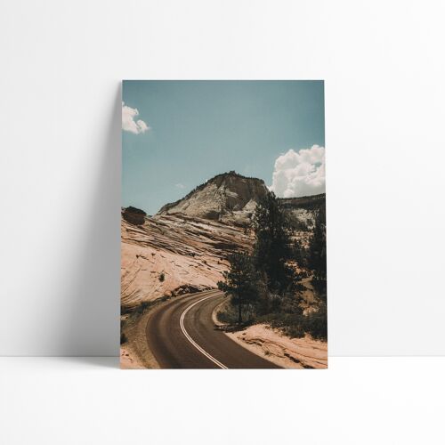Affiche 30x40 cm – The Road, Zion National Park