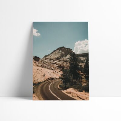 Poster 30x40 cm - The Road, Zion National Park