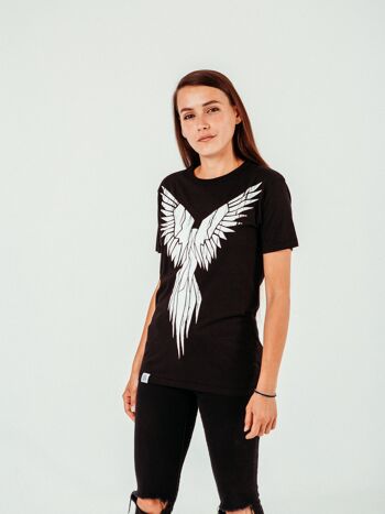 PHOENIX T-shirt Noir Bambou & Coton Bio 4