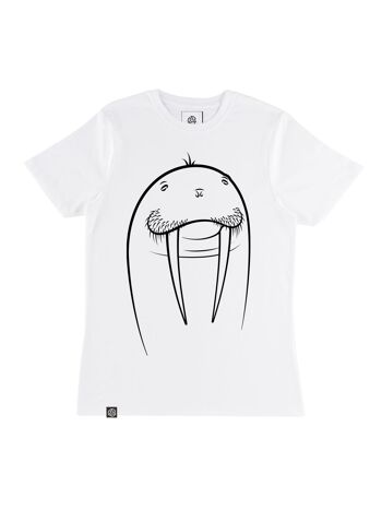 T-shirt WALRUS Blanc Bambou & Coton Bio 1
