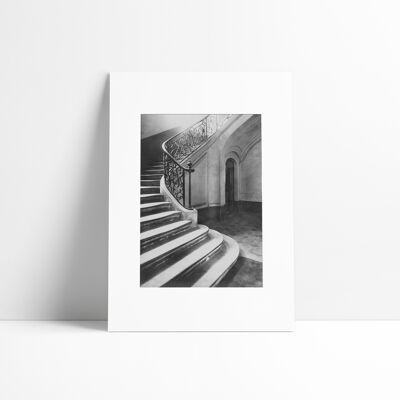 Póster 30x40 cm - París - Escalera de honor