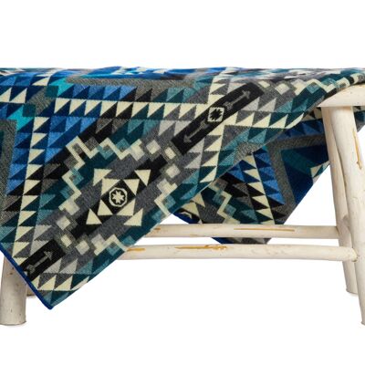 Mini | Alpaka Native Decke | Chimborazo Schwarz | 110 cm x 185 cm
