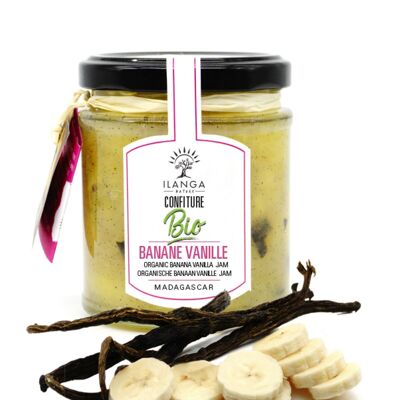 ORGANIC Vanilla Banana Jam made with Litchi Honey 200g