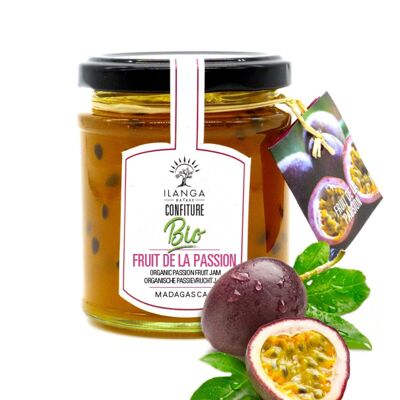 ORGANIC Passion Fruit Jam made with Litchi Honey 200g