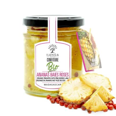 Organic Pineapple Jam with Litchi Honey 200g