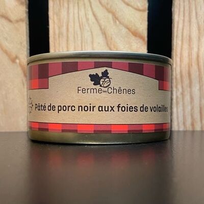 PATE DE PORC NOIR AUX FOIES DE VOLAILLES - 200g