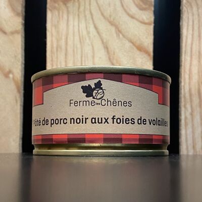 PATE DE PORC NOIR AUX FOIES DE VOLAILLES - 130g