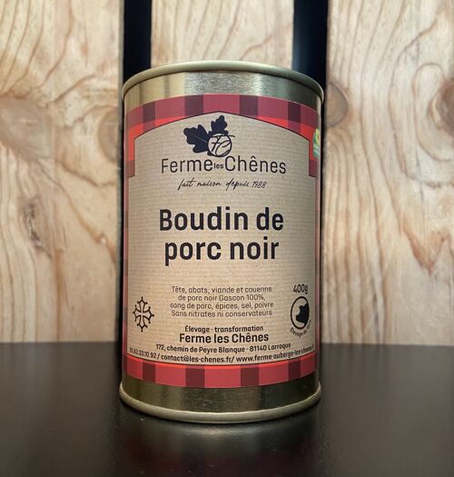 BOUDIN DE PORC NOIR -  400g