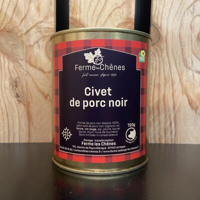 Civet de porc noir