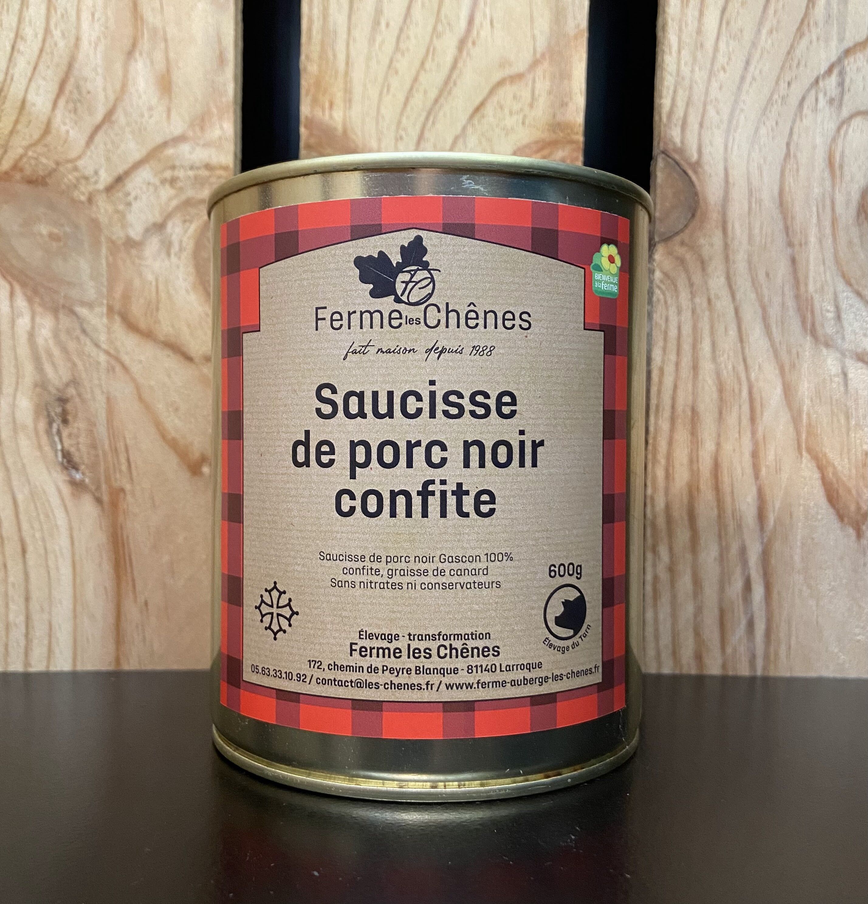 SALSICCIA DI MAIALE NERA CONFITATA