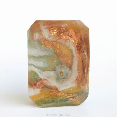 Spirit of Nature - Jabón de piedras preciosas de ágata de musgo